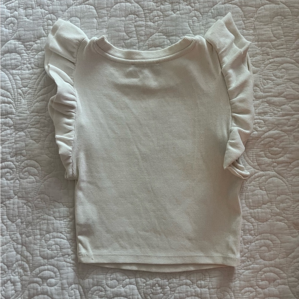 White Ruffle Cami - Picture 2 of 3